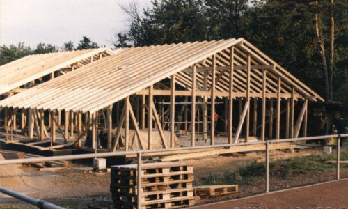 Holzständer Sportheim Eschbach